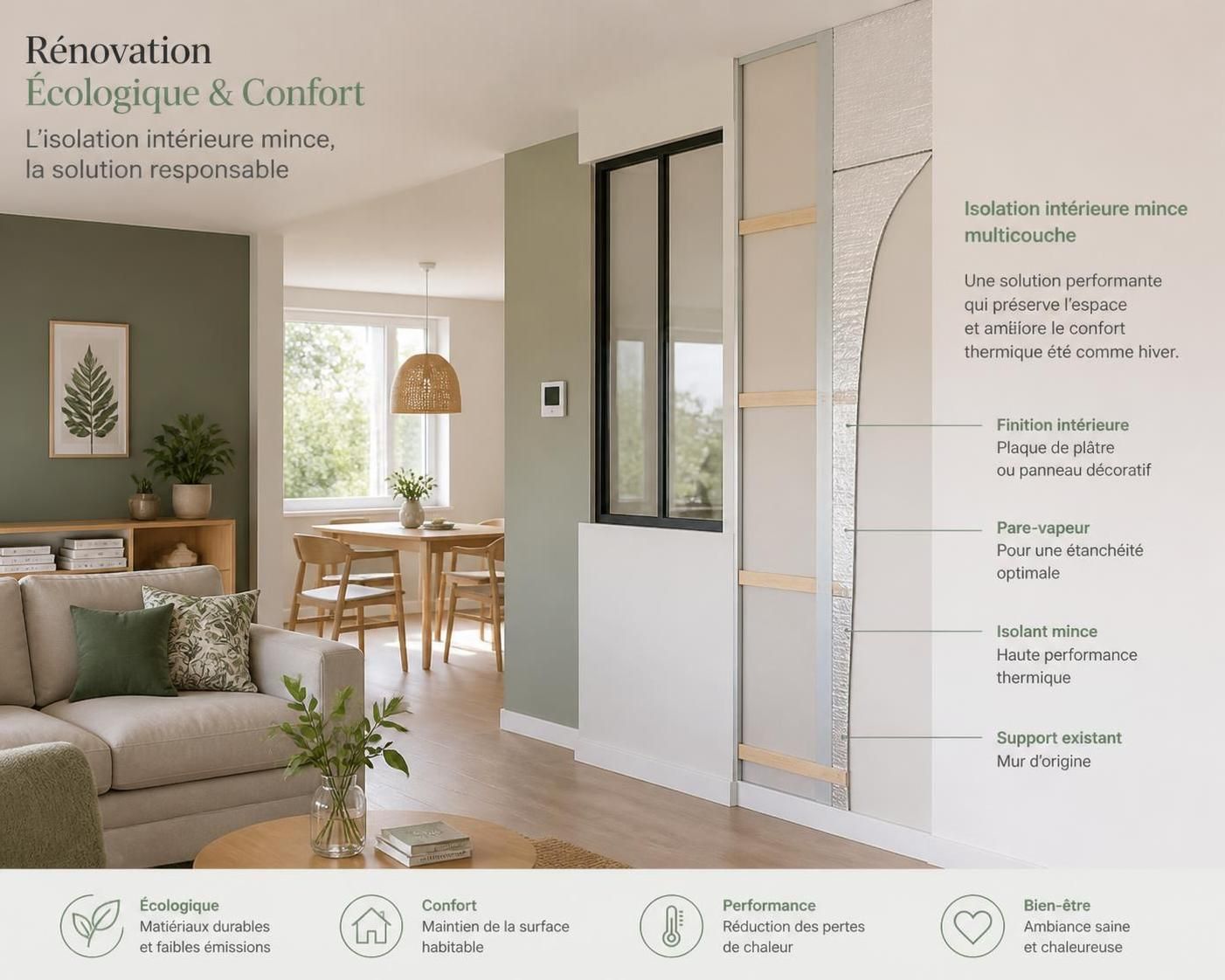 découvrez l'isolation intérieure mince des murs, la solution idéale pour gagner de l'espace tout en améliorant le confort thermique et acoustique de votre habitat.