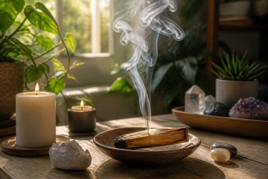 découvrez les bienfaits du bois de palo santo pour purifier naturellement votre intérieur et créer une atmosphère apaisante et saine.