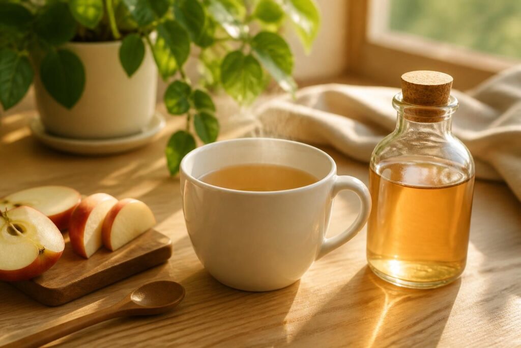 découvrez comment boire du vinaigre de cidre dans de l'eau chaude le matin peut stimuler votre bien-être, améliorer votre digestion et renforcer votre énergie au quotidien.