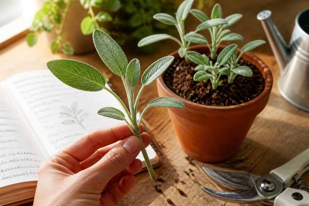 Bouture de sauge : les gestes simples pour réussir cette plante aromatique chez soi