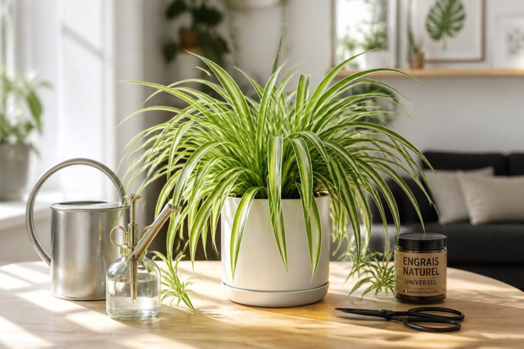 découvrez nos astuces simples et efficaces pour entretenir votre plante araignée sans souci et la garder en pleine santé toute l'année.