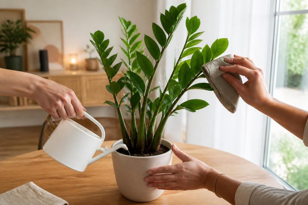 découvrez les gestes simples pour un entretien réussi de votre zamioculcas à la maison et profitez d'une plante saine et verdoyante toute l'année.