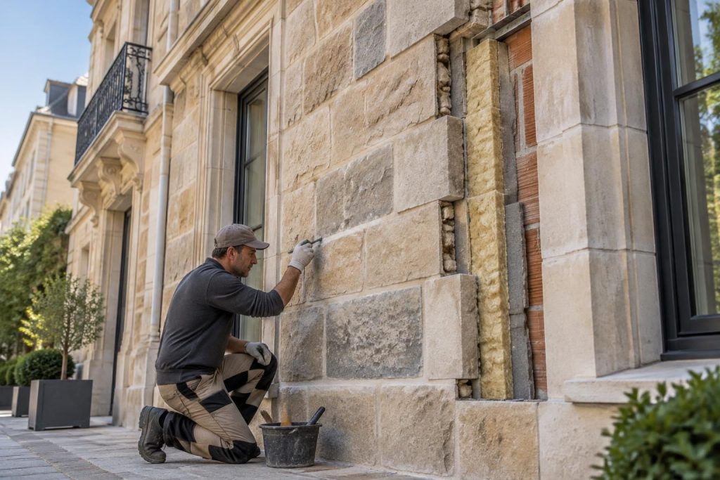 Façade en pierre de taille : esthétique, isolation et entretien