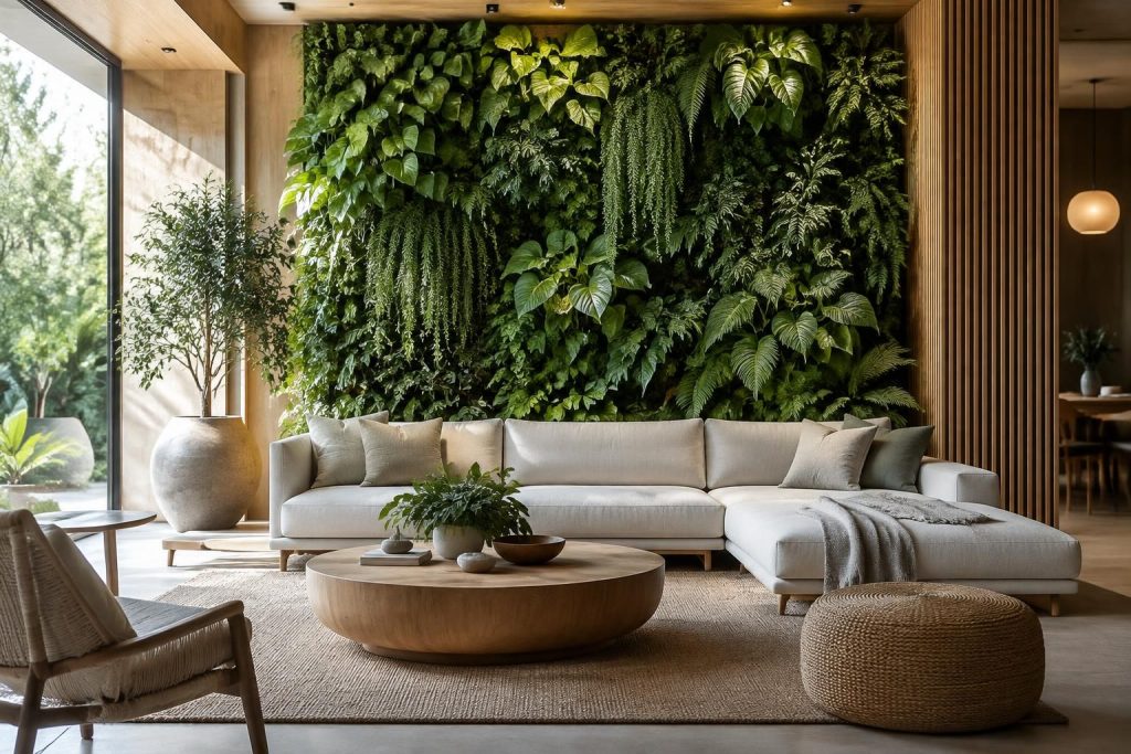Mur intérieur végétalisé : créer un espace naturel et design chez soi